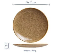 Jay Hill Serviesset Alderney - 4-delig - Bruin/Geel -Le Creuset Winkel Asset 76@2x 80