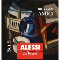 Alessi Bestekset Amici - BG02S5 - 5-delig - Door Big-Game 7 Alessi Bestekset Amici - BG02S5 - 5-delig - Door Big-Game -Le Creuset Winkel BG02S5 02
