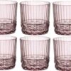 Bormioli Rocco Cocktailglazen / Whiskey Glazen / Waterglazen America 20's - Lilac Rose - 370 Ml - 6 Stuks
