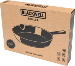 Blackwell Koekenpan - Gietijzer - ø 25 Cm - Zonder Anti-aanbaklaag -Le Creuset Winkel Box25 Package New 1