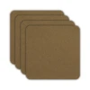 ASA Selection Onderzetters - Soft Leather - Cork - 10 X 10 Cm - 4 Stuks