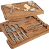 Boska Kaasset Ultimate Monaco+ (Eikenhouten Serveerplank & 10 RVS Kaasmessen) - 11 Delige Set