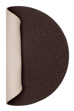 Jay Hill Placemats - Vegan Leer - Bruin / Zand - Dubbelzijdig - ø 38 Cm - 6 Stuks -Le Creuset Winkel CL.118086 2
