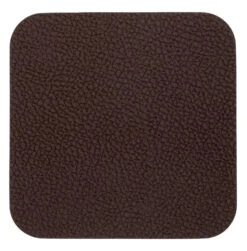 Jay Hill Onderzetters - Vegan Leer - Bruin / Zand - Dubbelzijdig - 10 X 10 Cm - 6 Stuks -Le Creuset Winkel CL.118091 1