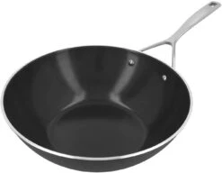 Demeyere Wokpan Alu Pro 5 - Ceraforce - ø 30 Cm - Keramische Anti-aanbaklaag -Le Creuset Winkel Demeyere Wokpan Alu Pro 5 000023262