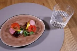 Jay Hill Placemats - Vegan Leer - Grijs / Blauw - Dubbelzijdig - ø 38 Cm - 6 Stuks -Le Creuset Winkel EP2A3112 1