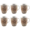 Studio Tavola Mokken Leopard 340 Ml - 6 Stuks