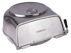 Fernus & Friends Pizza Oven - Voor Fornuis - Pure Polished Aluminium - Voor ø 26 Cm Pizza's -Le Creuset Winkel Fernus zilver 1 scaled