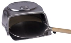 Fernus & Friends Pizza Oven - Voor Fornuis - Pure Polished Aluminium - Voor ø 26 Cm Pizza's -Le Creuset Winkel Fernus zilver 5a scaled