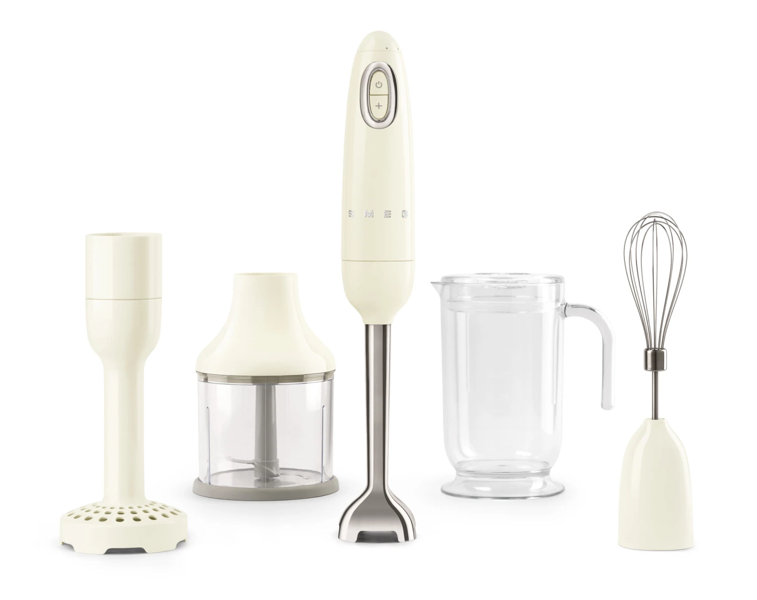 SMEG Staafmixer Set - Turbofunctie - Creme - HBF22CREU 1 SMEG Staafmixer Set - Turbofunctie - Creme - HBF22CREU