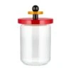 Alessi Voorraadpot Twergi - ES16/100 - Rood - ø 12 Cm / 1 Liter - Door Ettore Sotsass