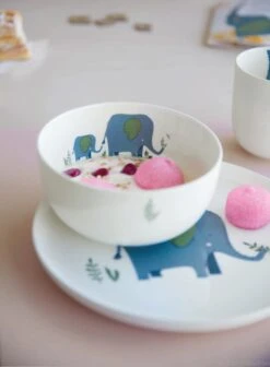 ASA Selection Kinderservies Kids Emma Olifant 5-delig -Le Creuset Winkel Kindergeschirr kids schale teller elefant