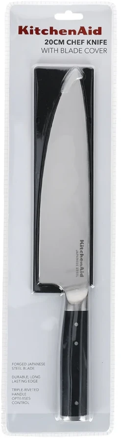 KitchenAid Koksmes Gourmet 20 Cm + Gratis Mesbeschermer -Le Creuset Winkel KitchenAid Koksmes Gourmet 20 cm gratis mesbeschermer 5