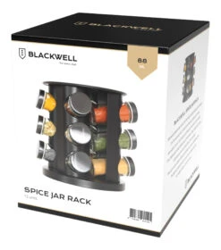 Blackwell Kruidenrek / Kruidencarrousel - Inclusief 12 Kruidenpotjes - Zwart -Le Creuset Winkel Kruidenrek 12 units zwart Current View