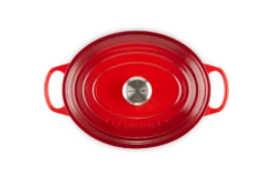 Le Creuset Braadpan Signature - Ovaal - Kersenrood - ø 33 Cm / 7.5 Liter -Le Creuset Winkel LC 20191021 HL PS FS 21178290602430 004 1