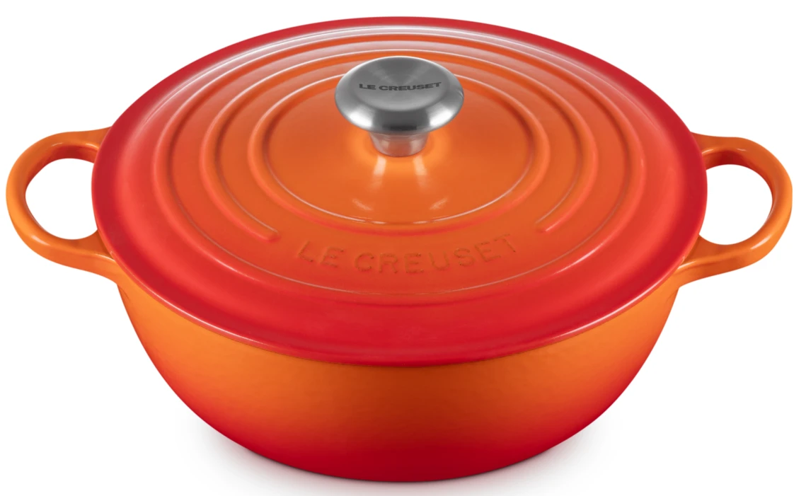 Le Creuset Braadpan Signature - Marmite - Oranjerood - ø 26 Cm / 4.1 Liter 2 Le Creuset Braadpan Signature - Marmite - Oranjerood - ø 26 Cm / 4.1 Liter - Afbeelding 2
