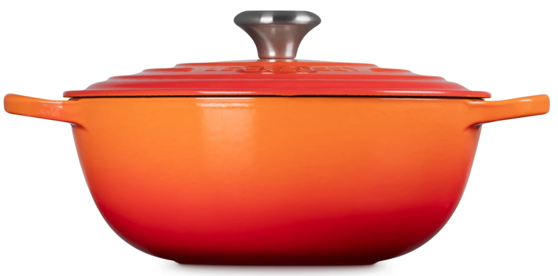Le Creuset Braadpan Signature - Marmite - Oranjerood - ø 26 Cm / 4.1 Liter 4 Le Creuset Braadpan Signature - Marmite - Oranjerood - ø 26 Cm / 4.1 Liter - Afbeelding 4