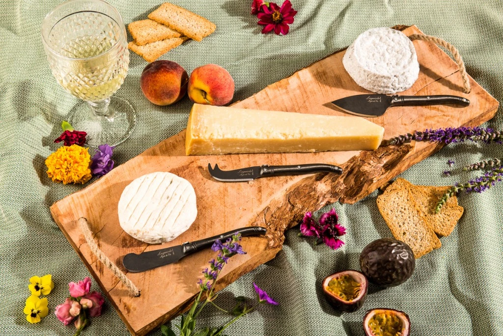 Laguiole Style De Vie Kaasmessenset Black Stonewash 4 Laguiole Style De Vie Kaasmessenset Black Stonewash - Afbeelding 4