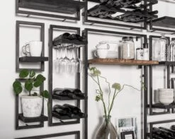 D-Bodhi Wijnrek Winemate - Black- 8 Flessen -Le Creuset Winkel Large Shelfmate Black sf10 DTP 43 2 scaled