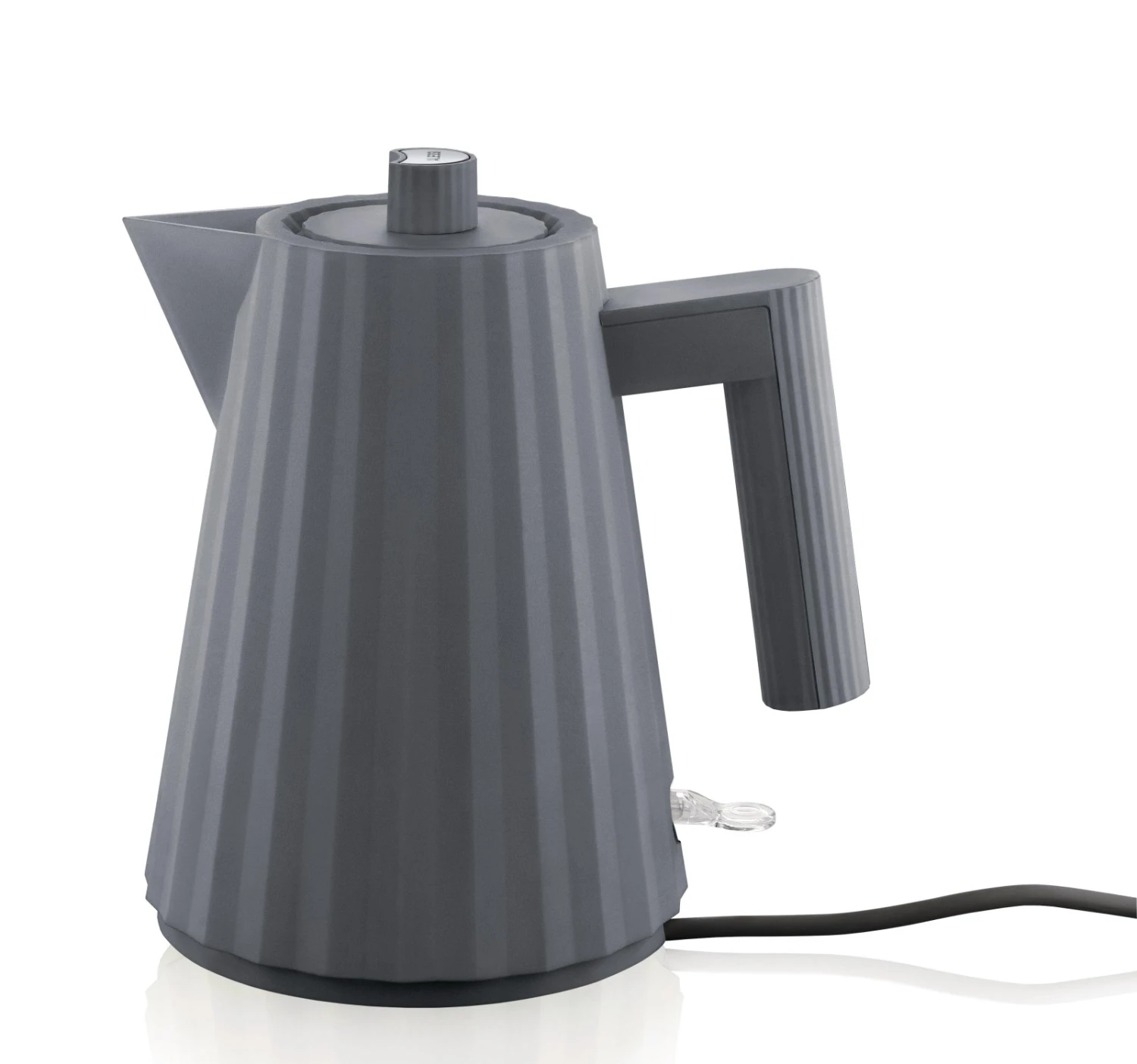 Alessi Waterkoker Plissé - Droogkookbeveiliging - Grijs - Michele De Lucchi - 1 Liter - MDL06/1 G 3 Alessi Waterkoker Plissé - Droogkookbeveiliging - Grijs - Michele De Lucchi - 1 Liter - MDL06/1 G - Afbeelding 3