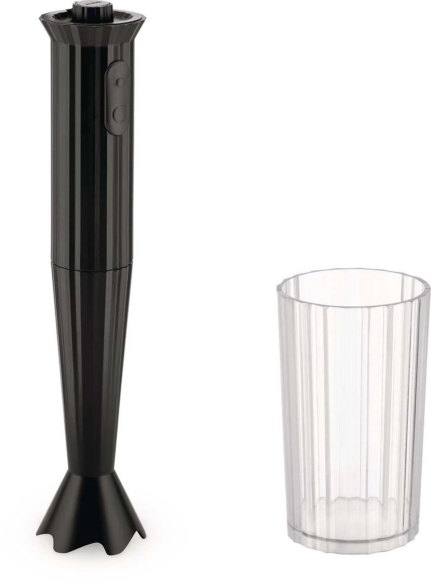 Alessi Staafmixer Plissé - 2 Standen - Zwart - Michele De Lucchi - MDL10 B 1 Alessi Staafmixer Plissé - 2 Standen - Zwart - Michele De Lucchi - MDL10 B