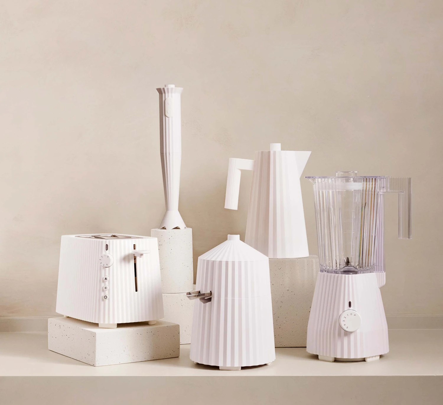 Alessi Waterkoker Plissé - Droogkookbeveiliging - Wit - Michele De Lucchi - 1 Liter - MDL06/1 W - Afbeelding 6