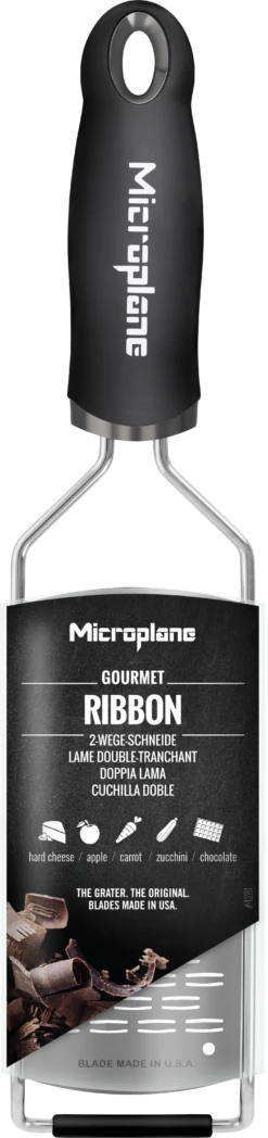 Microplane Rasp Gourmet - Medium Ribbon - RVS 5 Microplane Rasp Gourmet - Medium Ribbon - RVS -Le Creuset Winkel Microplane Gourmet 45002 ribbon decall