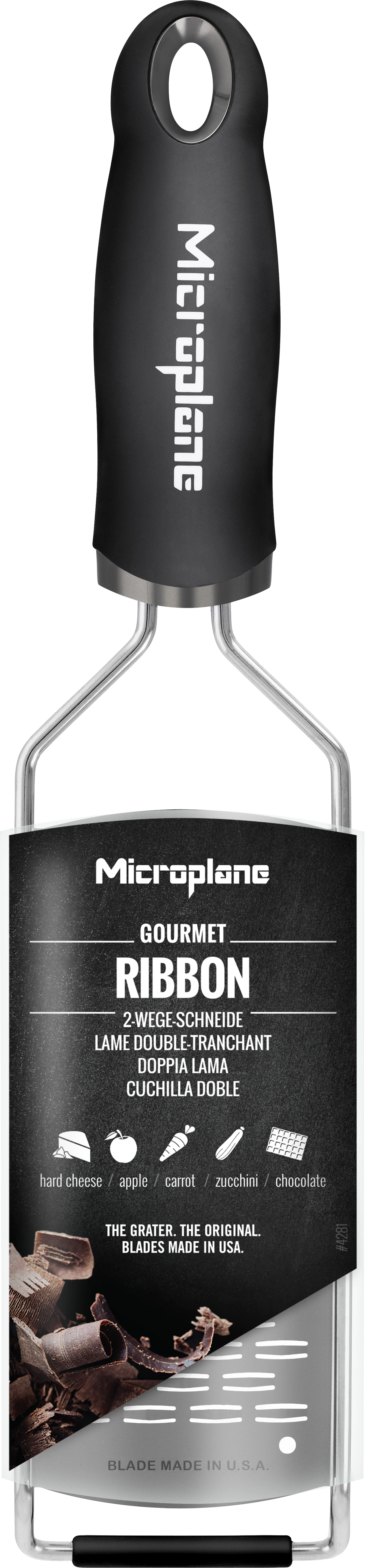 Microplane Rasp Gourmet - Medium Ribbon - RVS 3 Microplane Rasp Gourmet - Medium Ribbon - RVS - Afbeelding 3