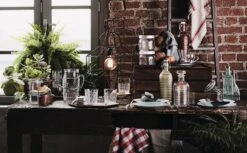 Bormioli Rocco Beugelfles / Weckfles Officina 1825 - Antraciet - 1.2 Liter -Le Creuset Winkel Officina Bormioli 1