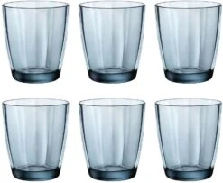 Bormioli Rocco Waterglazen Pulsar - Blauw - 300 Ml - 6 Stuks