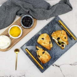 Jay Hill Dienblad - Met Handvatten - Marmer - Grijs - 30 X 20 Cm -Le Creuset Winkel PSX 20220424 102800