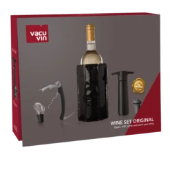Vacu Vin Wijnset Original - Zwart - 5 Delige Set 7 Vacu Vin Wijnset Original - Zwart - 5 Delige Set -Le Creuset Winkel Packshot Wine Set Original V2