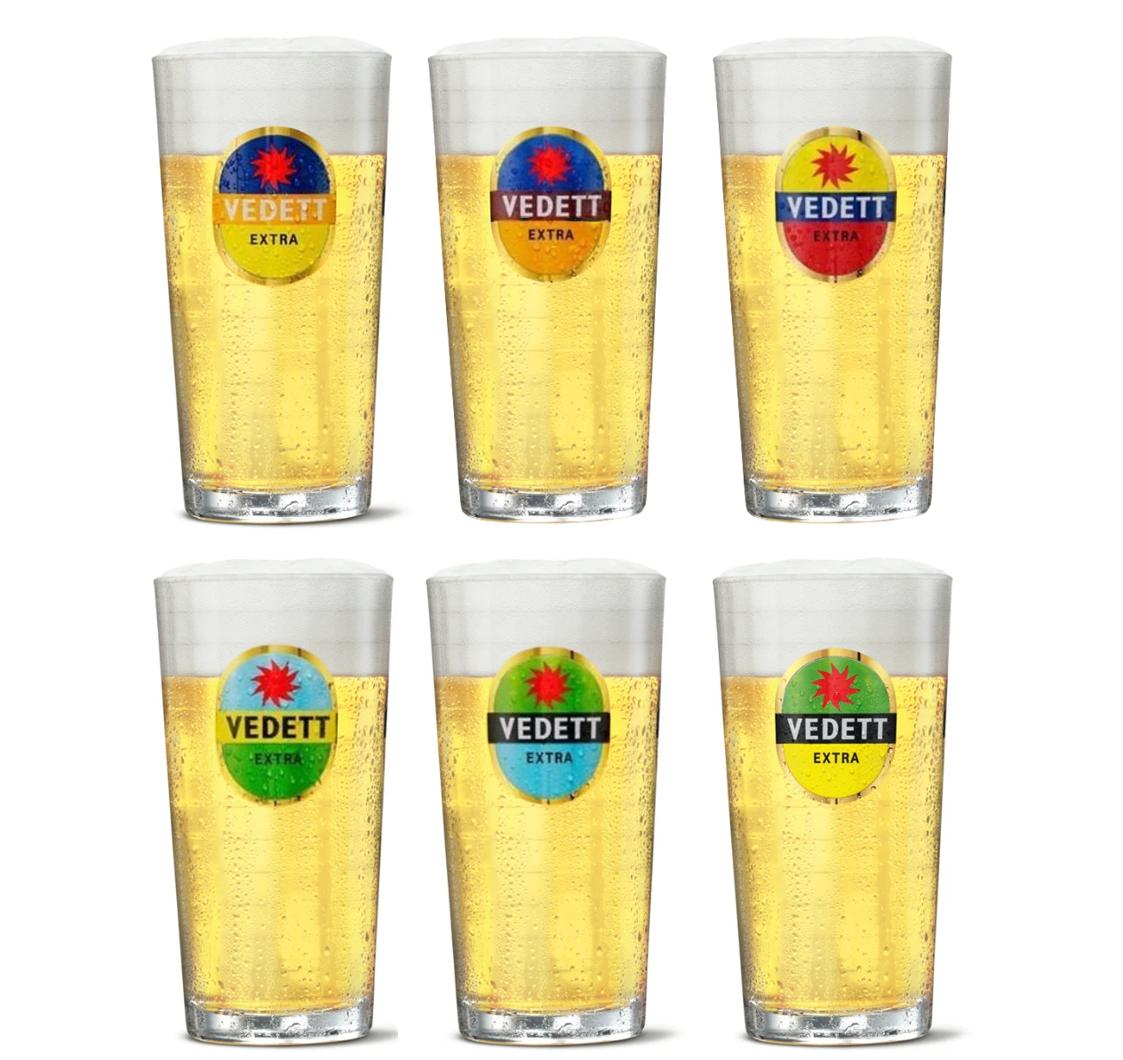 Vedett Bierglazen Extra - 330 Ml - 6 Stuks 1 Vedett Bierglazen Extra - 330 Ml - 6 Stuks