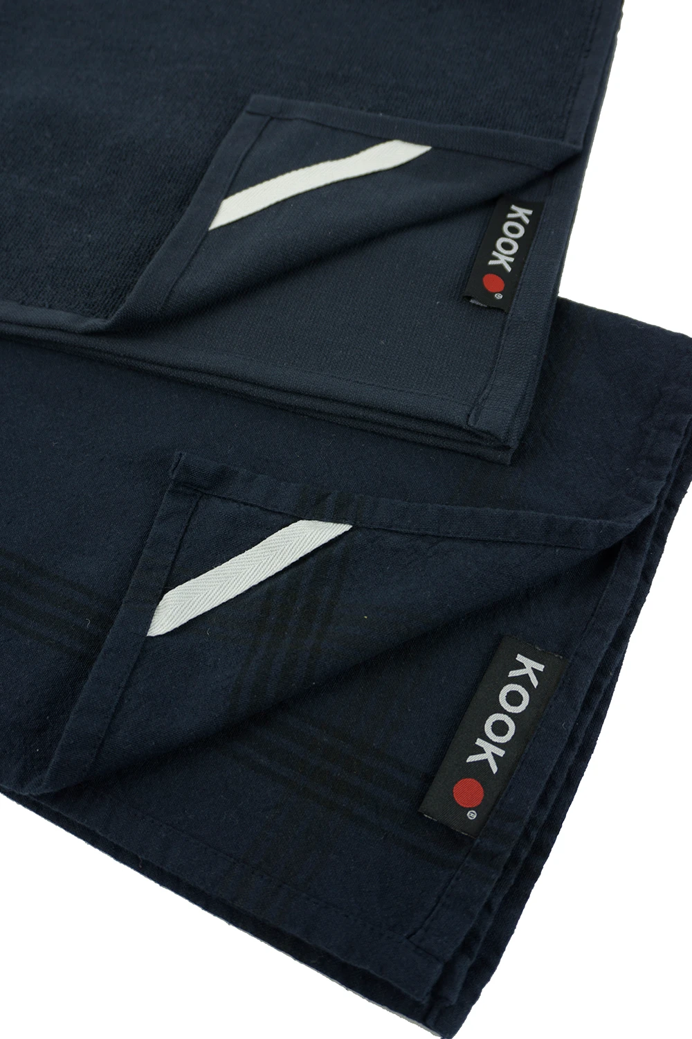 KOOK Keukenhanddoek Doubleface Navy 50 X 70 Cm 2 KOOK Keukenhanddoek Doubleface Navy 50 X 70 Cm - Afbeelding 2