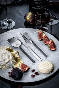 Laguiole Style De Vie Kaasmes En Botermes Zilver - 6 Stuks -Le Creuset Winkel SDVCheese6Steel 1