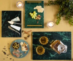 Jay Hill Snijplank / Serveerplank / Borrelplank Marmer - Groen - 29 X 21 Cm 5 Jay Hill Snijplank / Serveerplank / Borrelplank Marmer - Groen - 29 X 21 Cm -Le Creuset Winkel Serveerplank Groen 6