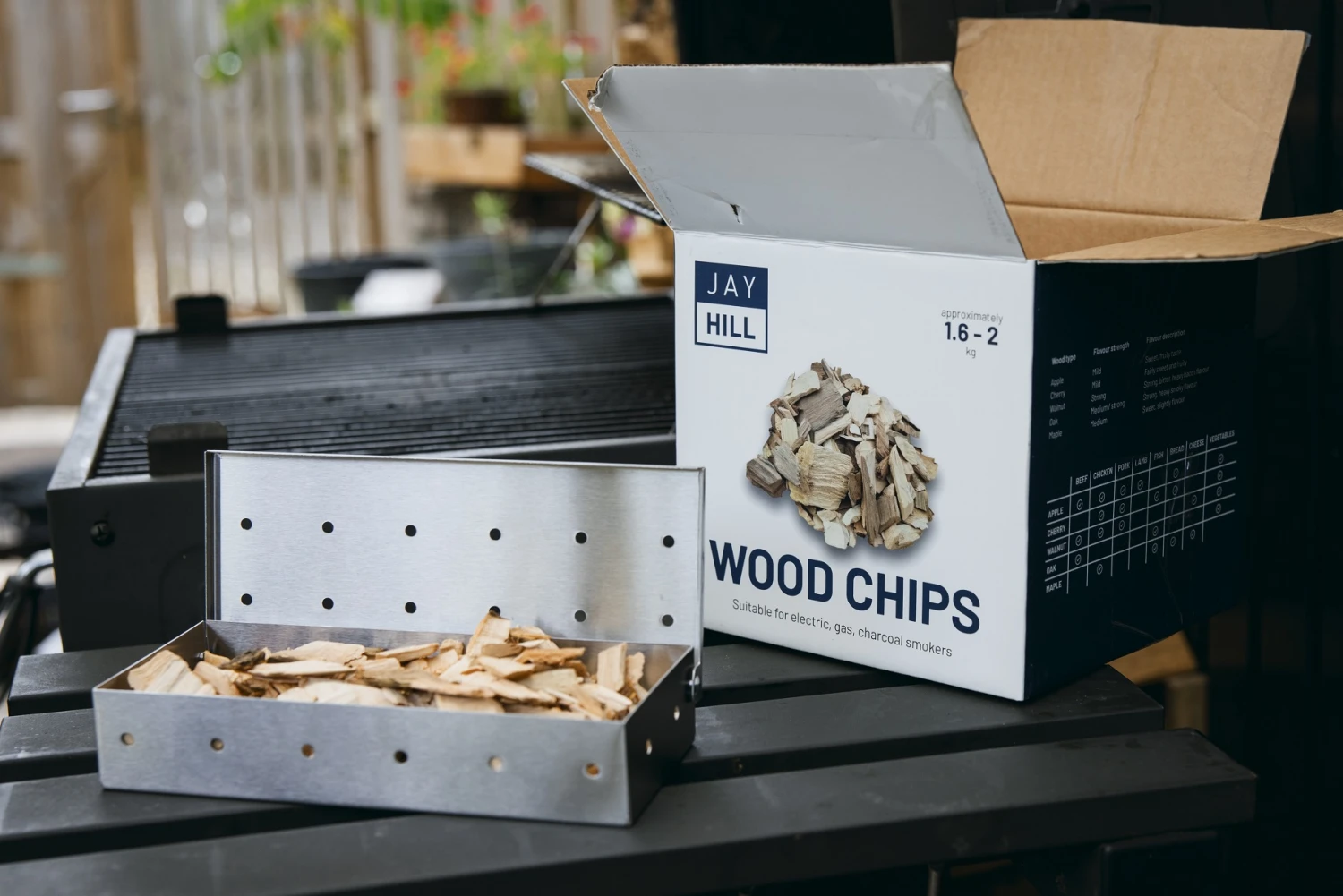 Jay Hill BBQ Smoker Box / Rookbox - RVS - 22 X 9 X 4 Cm 4 Jay Hill BBQ Smoker Box / Rookbox - RVS - 22 X 9 X 4 Cm - Afbeelding 4