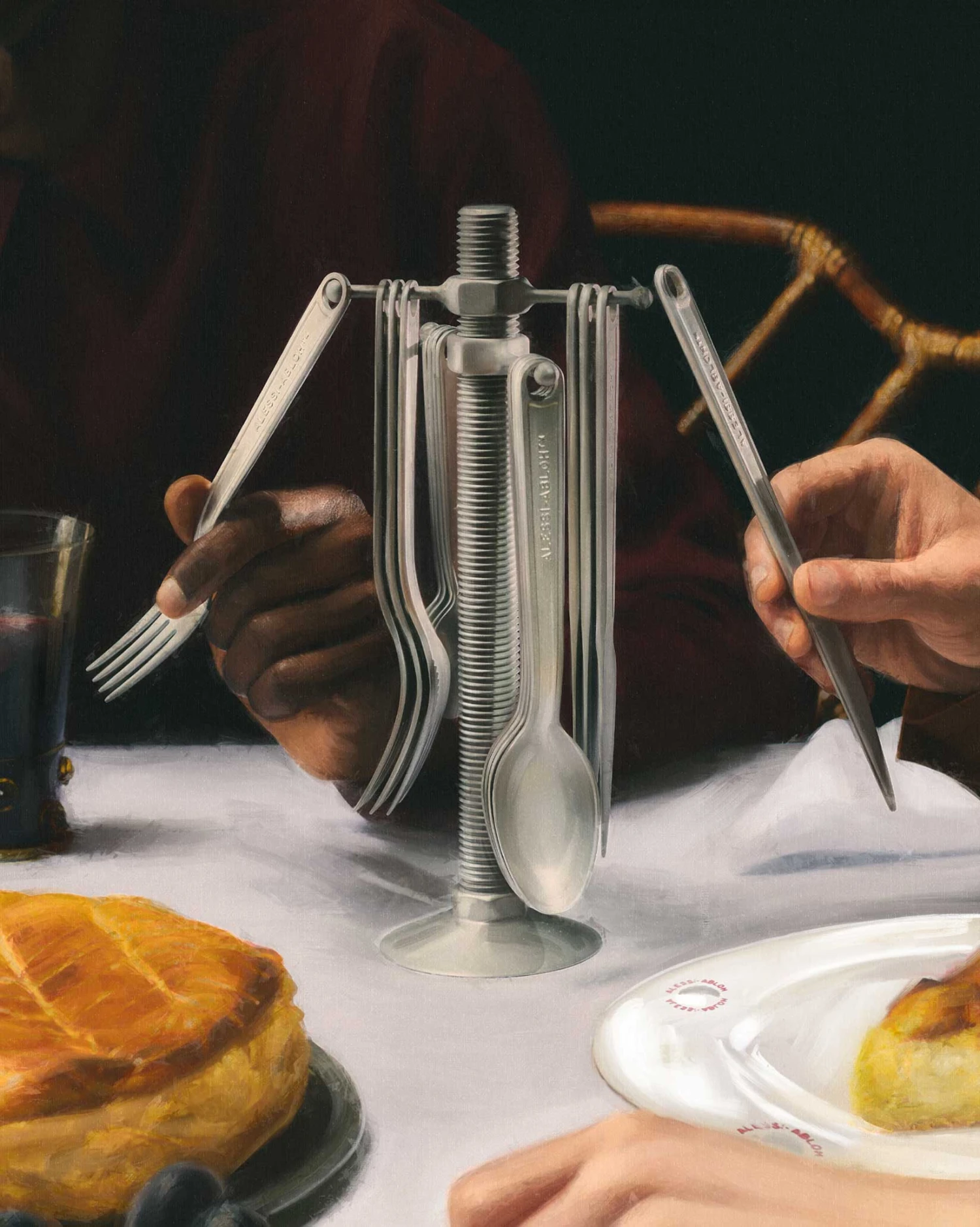 Alessi Bestekset Conversational Objects - VA02S4 - 4-delig - Door Virgil Abloh 2 Alessi Bestekset Conversational Objects - VA02S4 - 4-delig - Door Virgil Abloh - Afbeelding 2