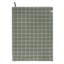 Walra Keukenhanddoek Cubes Legergroen 50 X 70 Cm -Le Creuset Winkel WALRA KT DRYWITHCUBES 50X70 ARMYGREEN PS 1 1024x1024