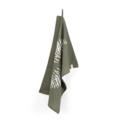Walra Theedoek Leaves Legergroen 50 X 70 Cm