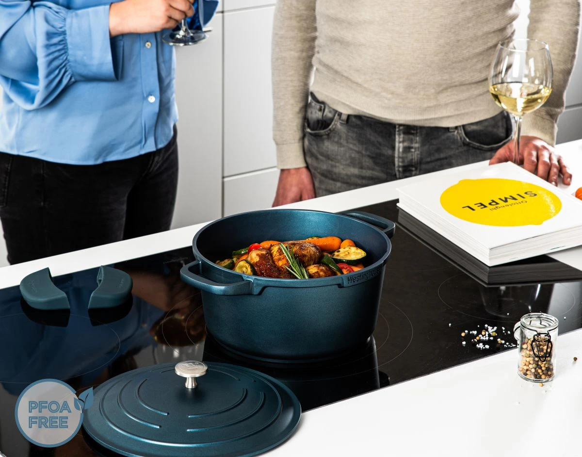 Westinghouse Braadpan Performance - Bravery Blue - ø 24 Cm / 4.5 Liter 2 Westinghouse Braadpan Performance - Bravery Blue - ø 24 Cm / 4.5 Liter - Afbeelding 2