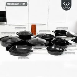 Westinghouse Hapjespan Performance - Blissful Black - ø 28 Cm / 4.1 Liter - Standaard Anti-aanbaklaag -Le Creuset Winkel WCCC0095L28BK 6