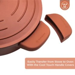 Westinghouse Hapjespan Performance - Rebel Red - ø 32 Cm / 5.8 Liter - Standaard Anti-aanbaklaag -Le Creuset Winkel WCCC0095L28OR 5 1