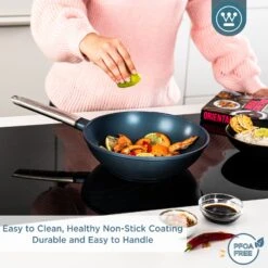 Westinghouse Wokpan Performance - Bravery Blue - ø 28 Cm - Standaard Anti-aanbaklaag -Le Creuset Winkel WCCW0095028BL 4