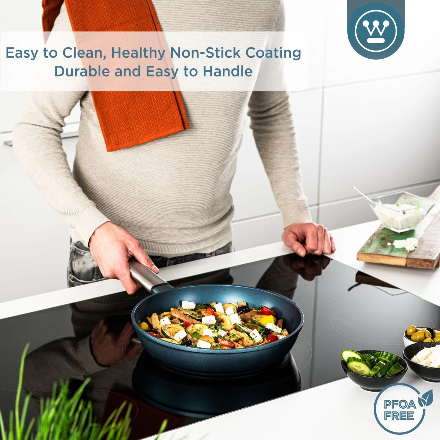 Westinghouse Koekenpan Performance - Bravery Blue - ø 28 Cm - Standaard Anti-aanbaklaag 3 Westinghouse Koekenpan Performance - Bravery Blue - ø 28 Cm - Standaard Anti-aanbaklaag - Afbeelding 3