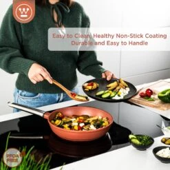 Westinghouse Koekenpan Performance - Rebel Red - ø 28 Cm - Standaard Anti-aanbaklaag 11 Westinghouse Koekenpan Performance - Rebel Red - ø 28 Cm - Standaard Anti-aanbaklaag -Le Creuset Winkel WCFP0095024OR 4 1