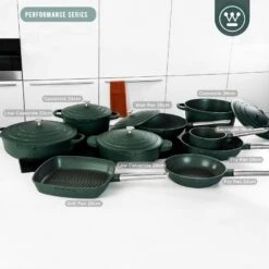 Westinghouse Koekenpan Performance - Gracious Green - ø 28 Cm - Standaard Anti-aanbaklaag -Le Creuset Winkel WCFP0095024SG 6 1