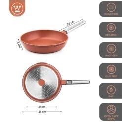 Westinghouse Koekenpan Performance - Rebel Red - ø 28 Cm - Standaard Anti-aanbaklaag 13 Westinghouse Koekenpan Performance - Rebel Red - ø 28 Cm - Standaard Anti-aanbaklaag -Le Creuset Winkel WCFP0095028OR 3