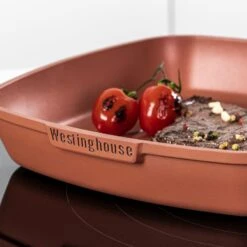 Westinghouse Grillpan Performance - Rebel Red - 28 X 28 Cm - Standaard Anti-aanbaklaag -Le Creuset Winkel WCFP0095G28OR 9