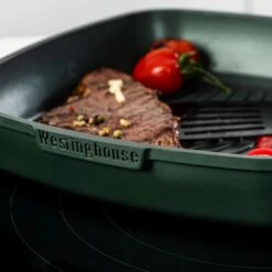Westinghouse Grillpan Performance - Gracious Green - 28 X 28 Cm - Standaard Anti-aanbaklaag -Le Creuset Winkel WCFP0095G28SG 9